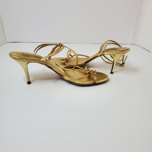 Spanish Leather Collection By Sergio Zelcer Women's Shoes Golde Size 6 - Picture 8 of 10